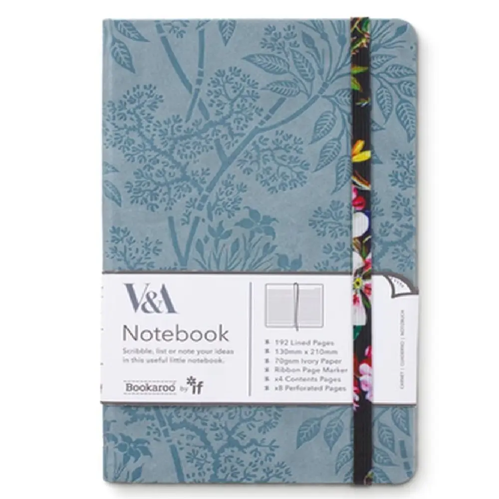 IF Company V&A Bookaroo (A5) JOURNAL - Kilburn Black Floral