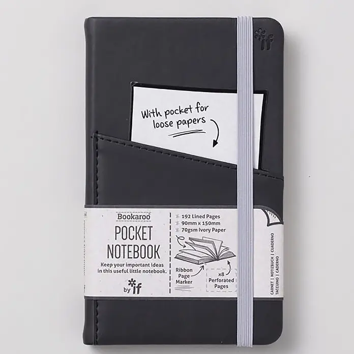 IF Company Bookaroo Pocket Notebook (A6) -BLACK