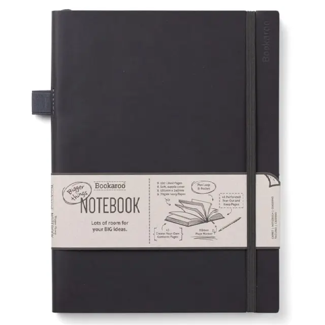 شركة IF – دفتر يوميات Bookaroo للأمور الكبيرة (حجم كبير) – أسود