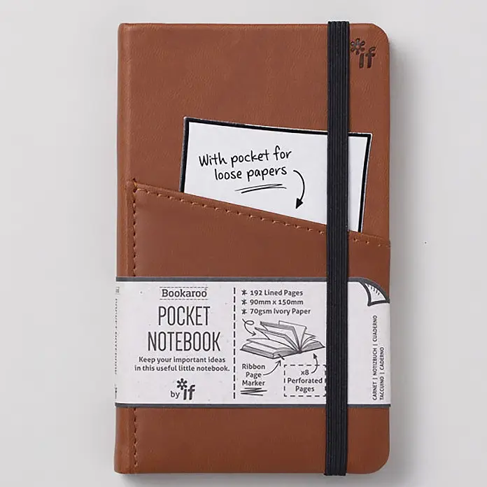 IF Company Bookaroo Pocket Notebook (A6) -BROWN