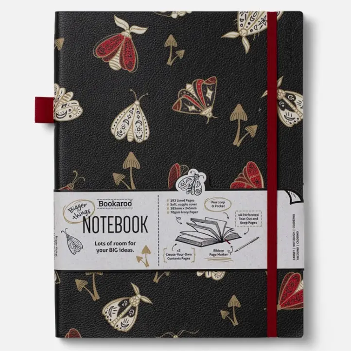 شركة IF – دفتر ملاحظات Bookaroo Bigger Things بتصميم "عث" (Moths)