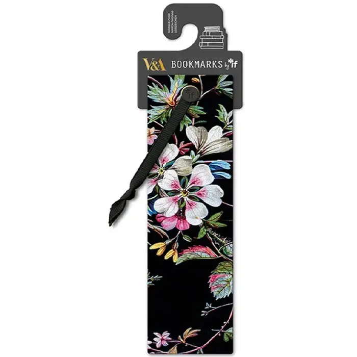 IF Company V&A Bookmarks -Black Floral