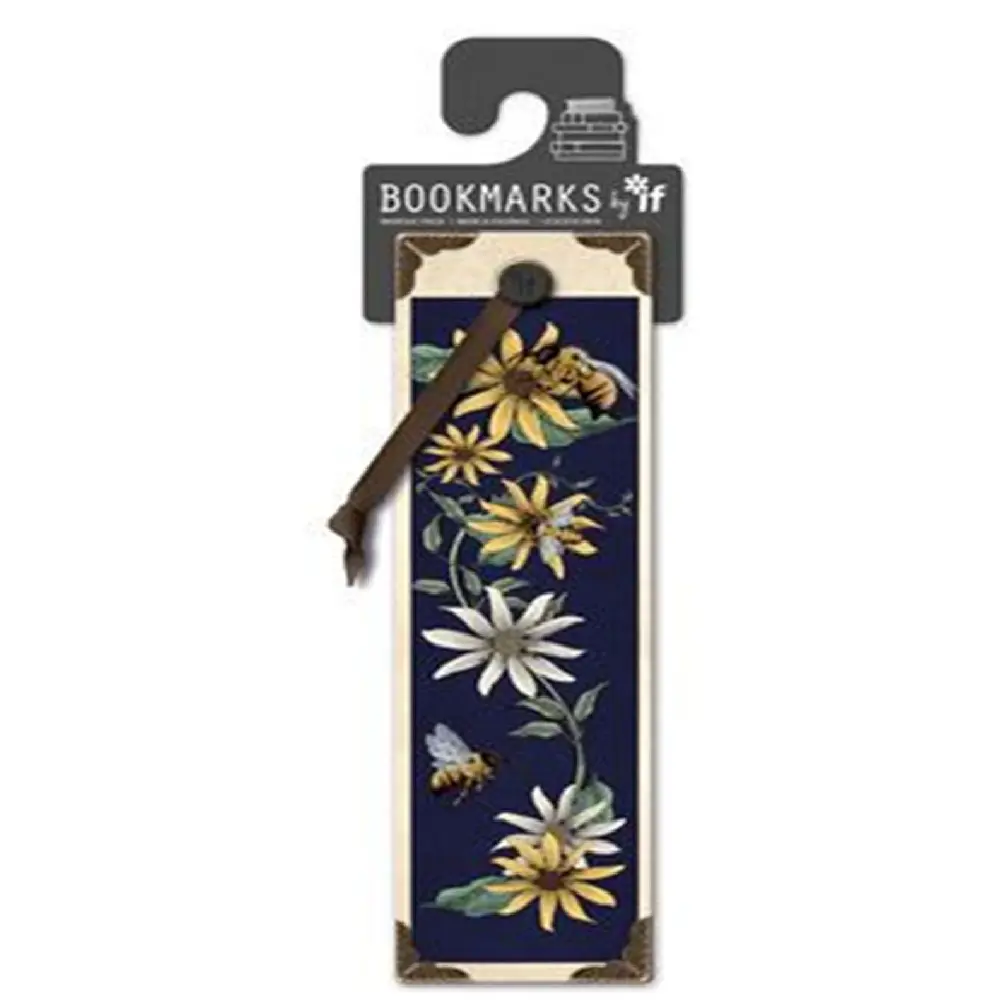 IF Company Vintage Bookmarks -Bees & Flowers