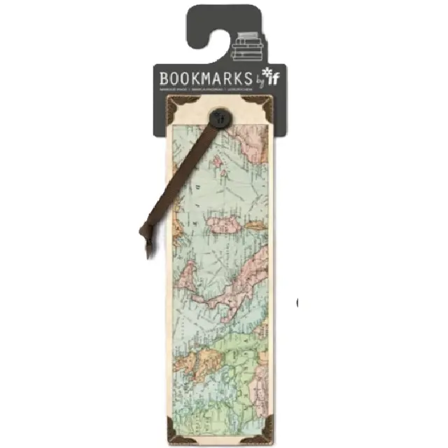 شركة IF – فواصل كتب Vintage بتصميم "خريطة"