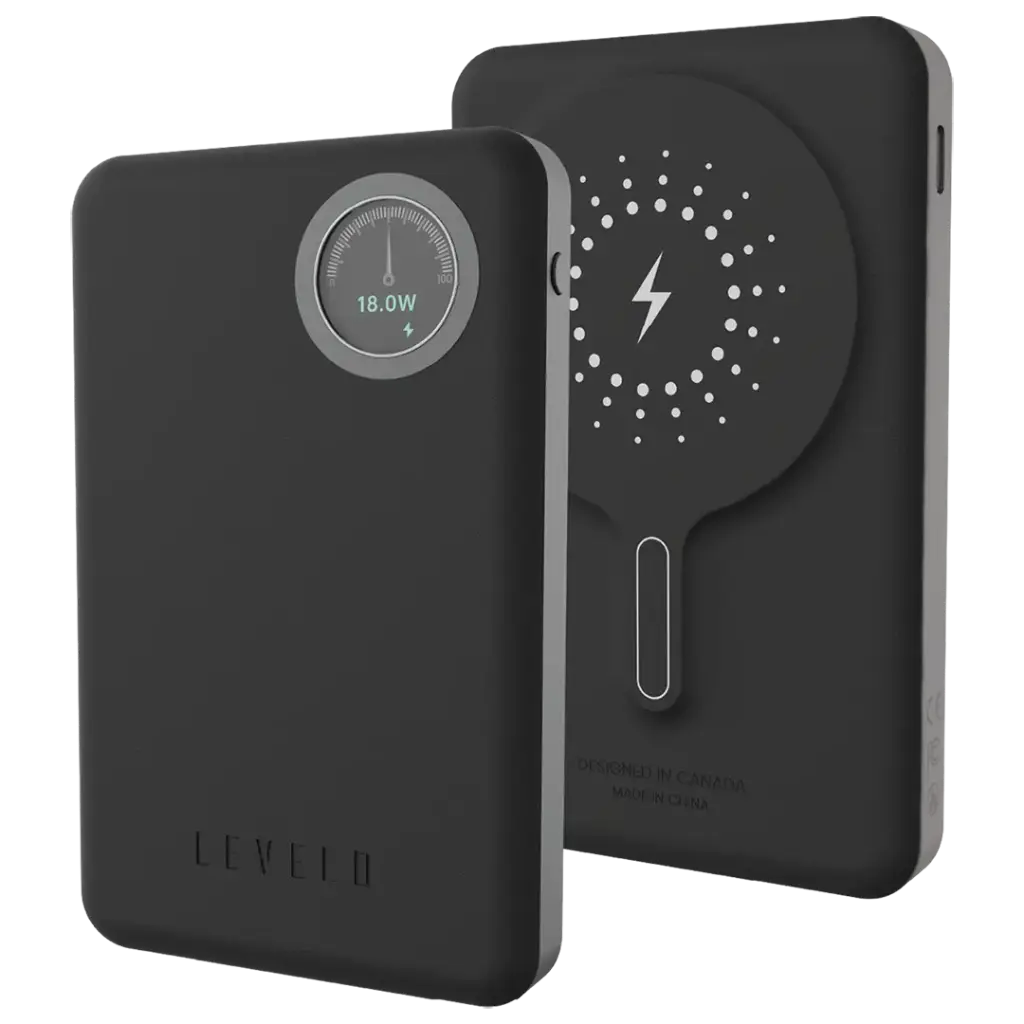 Levelo Įeather  MagSafe Power  Bank  10000mAh  -  Dusk  Black
