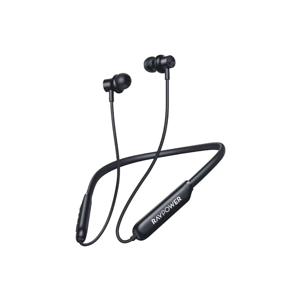RAVpower BH1008 Magnetic Wireless In-Ear Neckband 40Hrs - Black