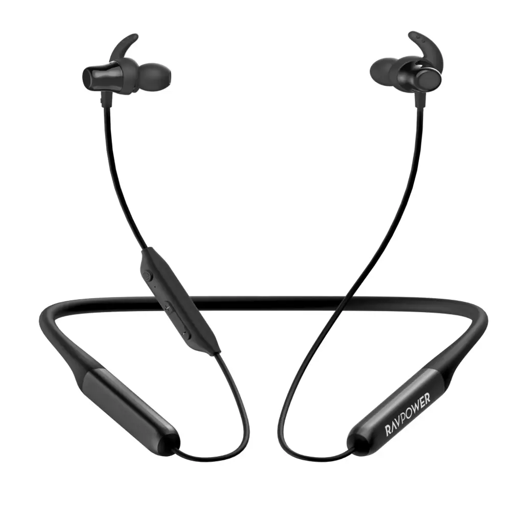 RAVpower RP-BH1003 Bluetooth Earbuds Wireless In-ear Neckband Sports Earphones with Hook