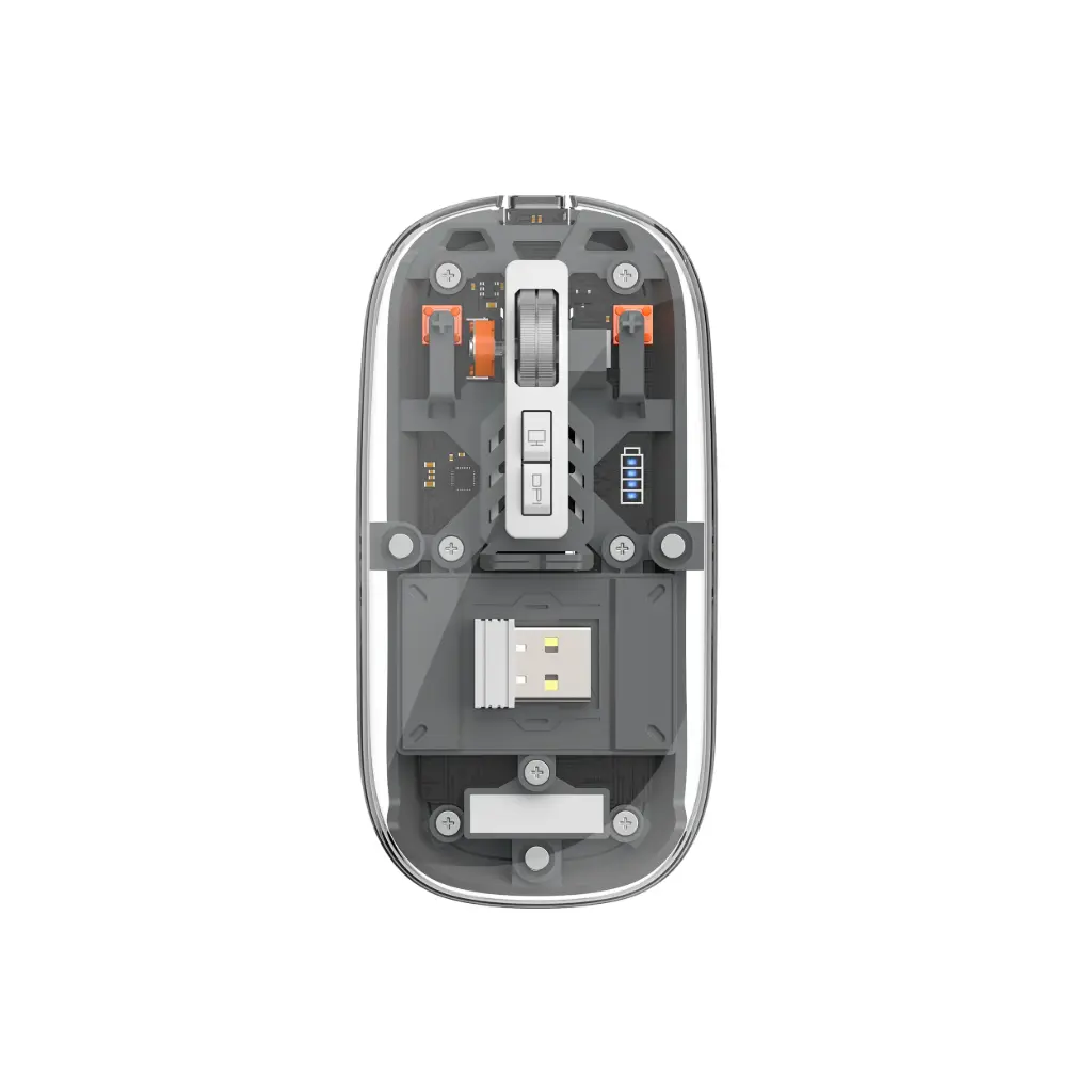 Wiwu WM105 Crystal Magnetic Wireless Mouse Grey