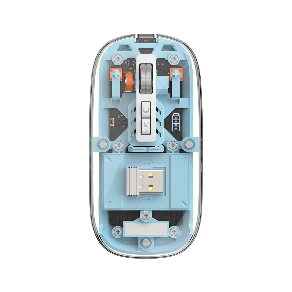 Wiwu WM105 Crystal Magnetic Wireless Mouse Blue