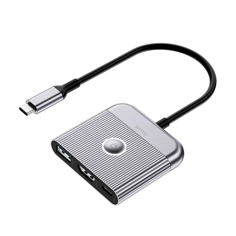 محور USB-C 3 في 1 من Wiwu Wi-HB002