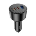 Wiwu Wi-CC026 Triple‑Port 200W Car Charger - Black