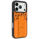 Levelo Morphix Gripstand Case With Cardholder iPhone 17 Pro Max ORG BLK