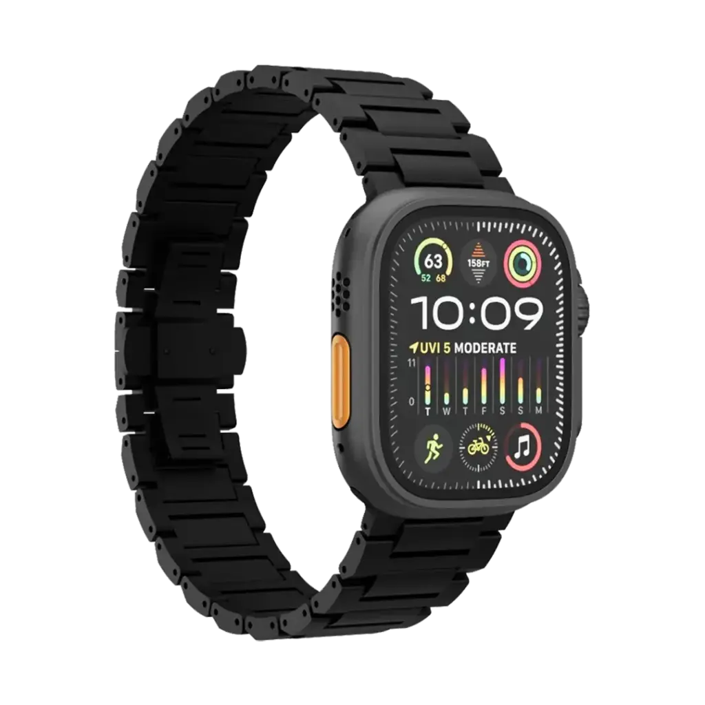 Levelo Aerio Titanium Watch Strap for Apple Watch 49/46mm watch strap BLK