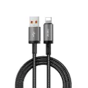 وايو – كابل USB-A إلى لايتنينغ موديل Wi-C055، طول 1 متر – رمادي