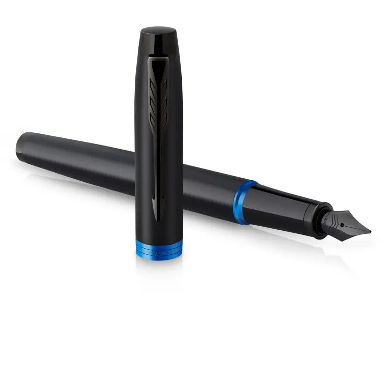 Parker IM Black Fountain Pen with Blue Floating Ring 2172859