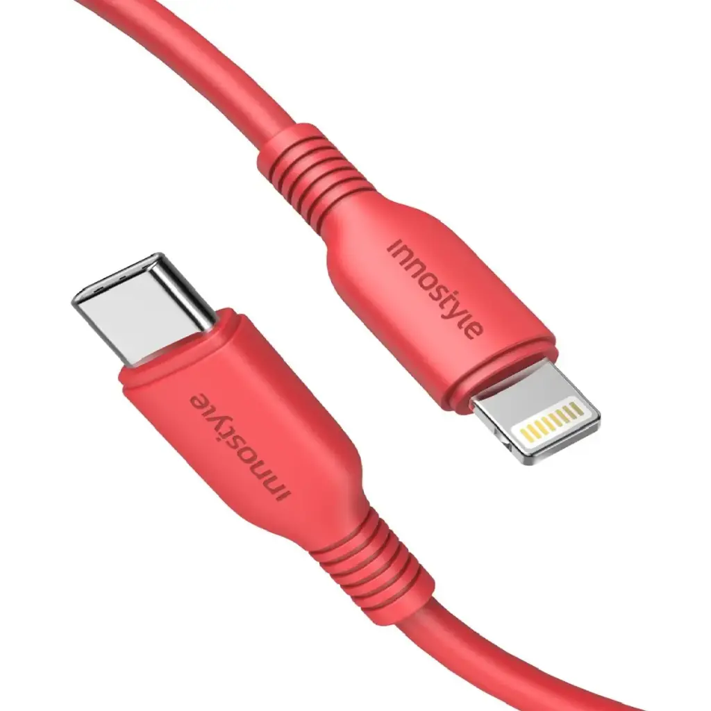 Innostyle Type-C to lightning Fast Charging Cable 1m - Red