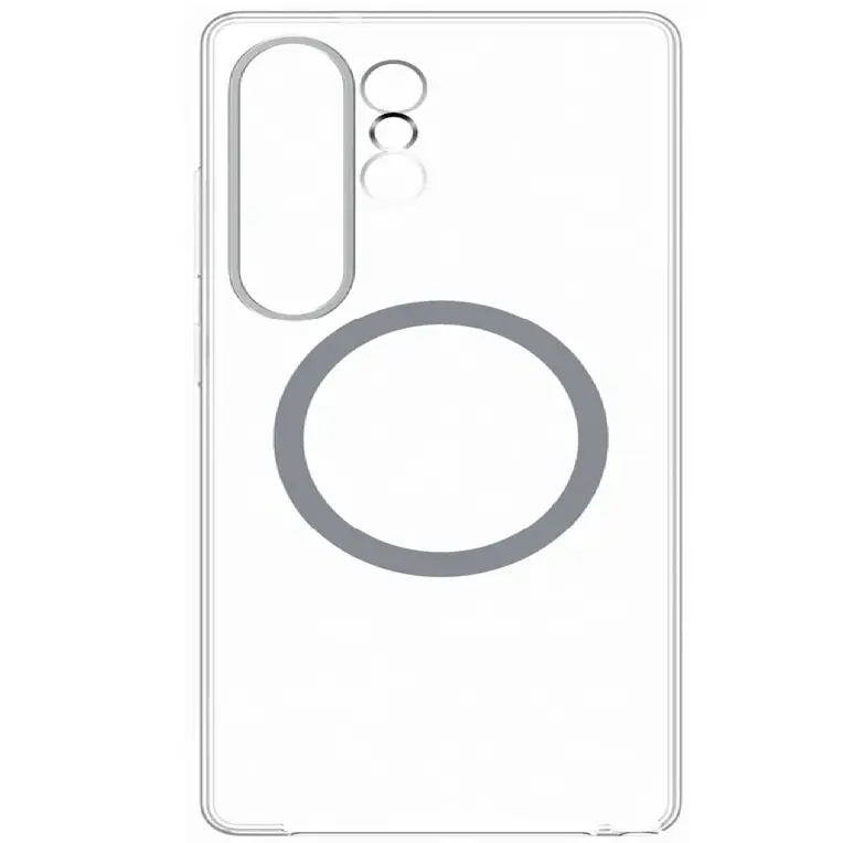 غطاء Galaxy S25 شفاف بمغناطيس – شفاف