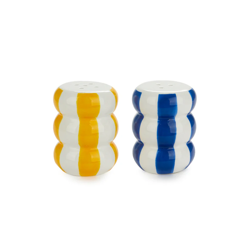 Balvi Salt & pepper set,Floats,yellow/blue,ceramic