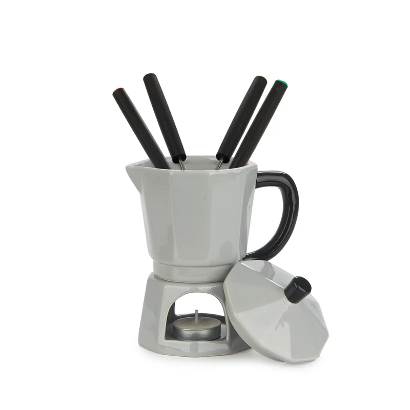 Balvi Fondue,Moka,gray,ceramic