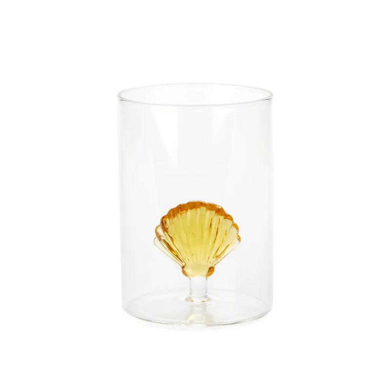 Balvi Glass,Atlantis Shell,yellow,glass