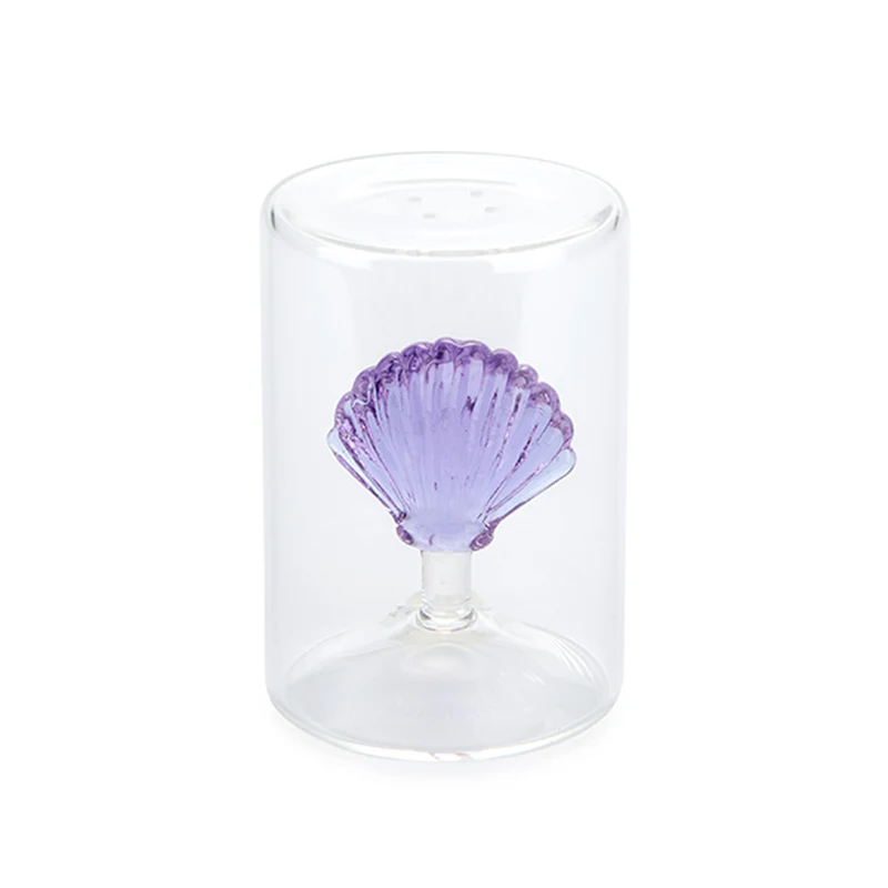 Balvi Salt shaker,Atlantis Shell,lilac,glass