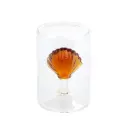 Balvi Salt shaker,Atlantis Shell,amber,glass