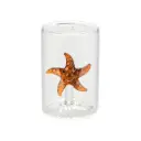 Balvi Salt shaker,Atlantis Starfish,amber,glass