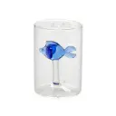 Balvi Salt shaker,Atlantis Fish,blue,glass