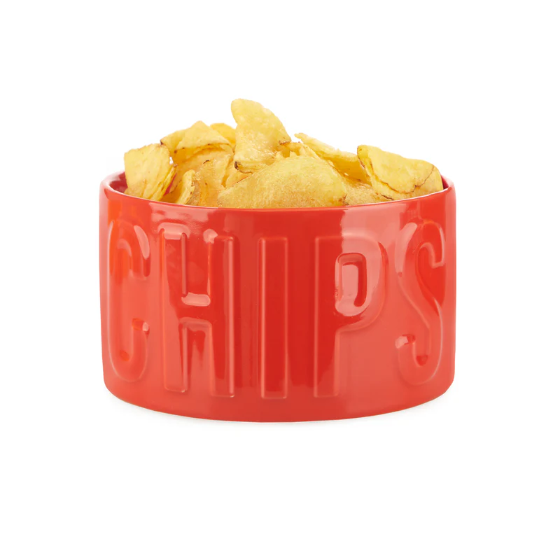 Balvi Snack tray,Chips,red,ceramic