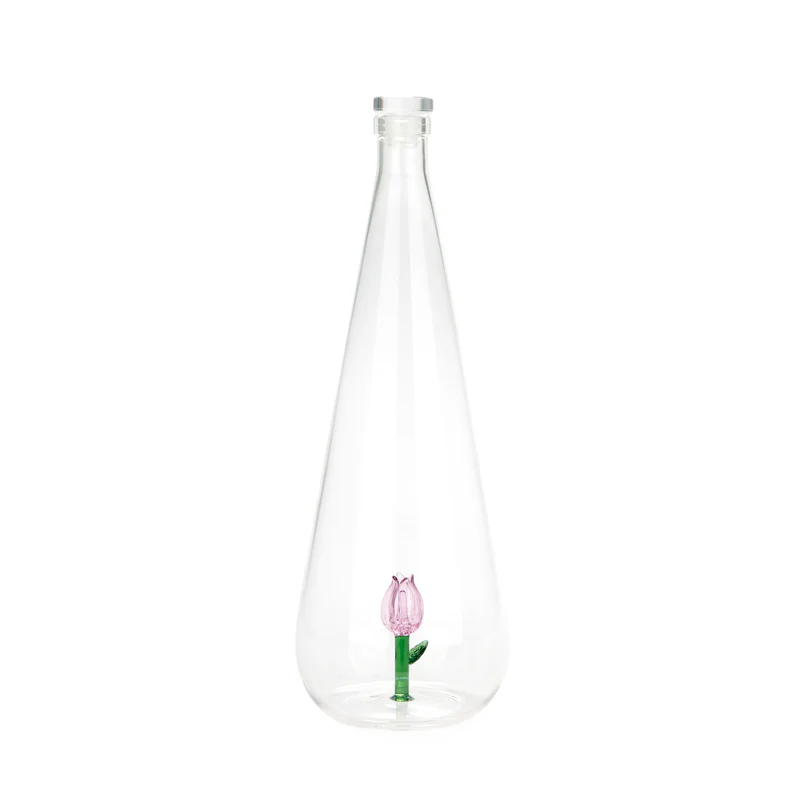 Balvi Bottle,Botanical Tulip,1.0 L,pink,glass