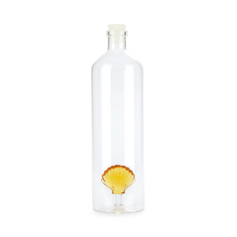 Balvi Bottle,Atlantis Shell,yellow,1.2 L,glass