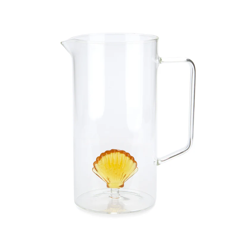 Balvi Jar,Atlantis Shell,yellow,glass