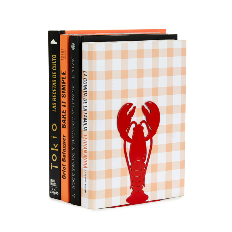 Balvi Bookend,Lobster,red,metal