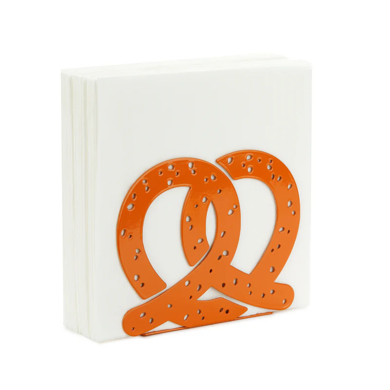 Balvi Napkin holder,Pretzel,brown,metal