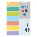 Balvi Magnetic fridge board,Week Planner,with marker