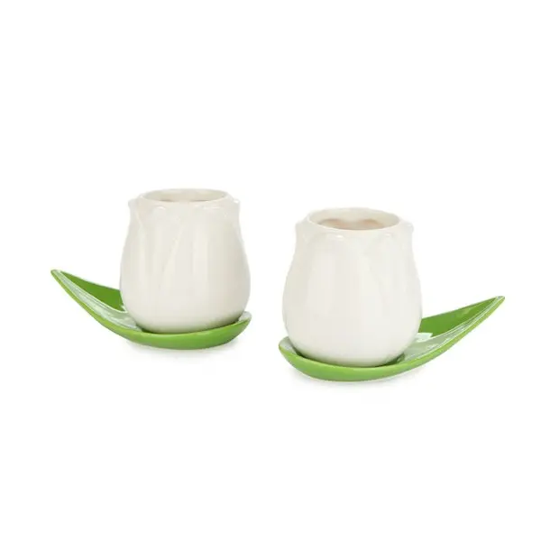Balvi Coffee cup set,Tulip,white,x2,ceramic