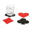 Balvi Coasters,Dealer,x4,red/black,plastic