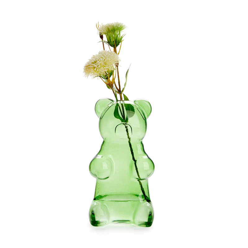 Balvi Vase,Yummy Bear,green,glass