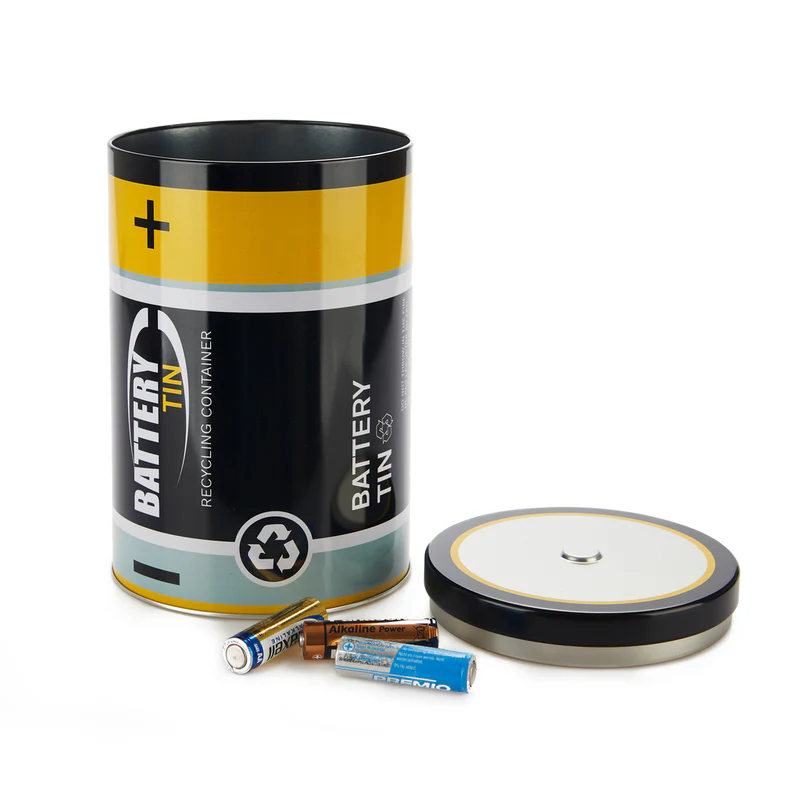 Balvi Waste batteries container,Battery Tin,tin