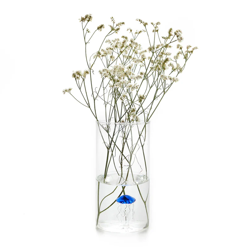 Balvi Vase,Atlantis,Medusa,cylindric,blue