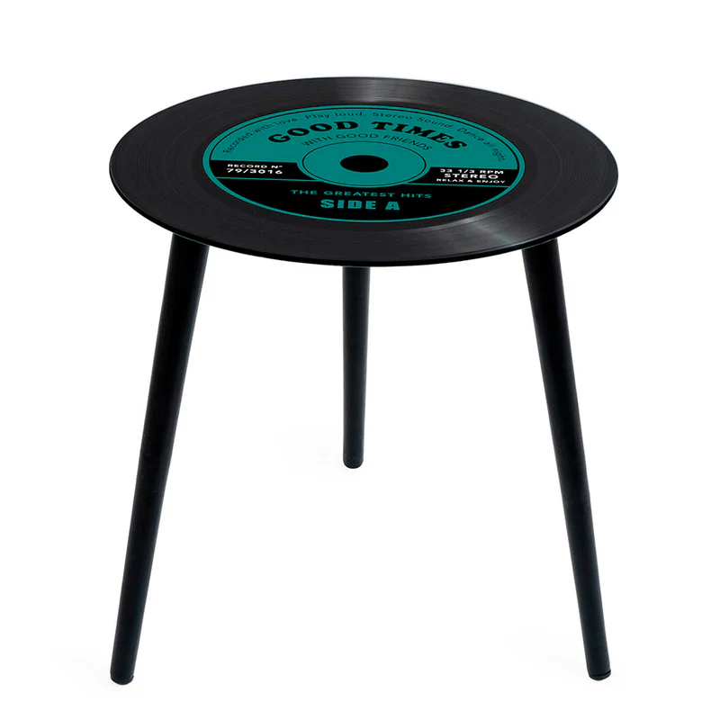 Balvi Side table,Greatest Hits,green,40 cm,crystal