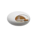Balvi Ashtray,Pebble,white,melamine