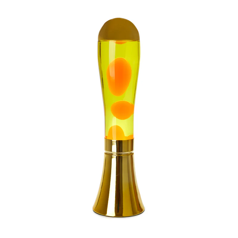Balvi Lava lamp,Magma,golden,aluminium