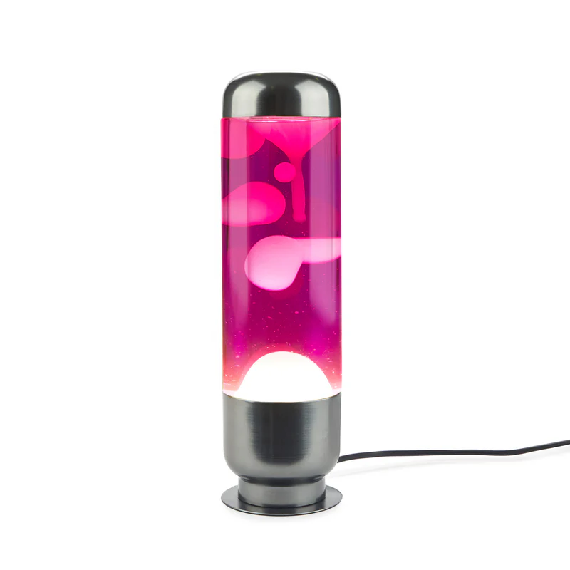 Balvi Lava lamp,Capsule,pink/white,aluminium/glass