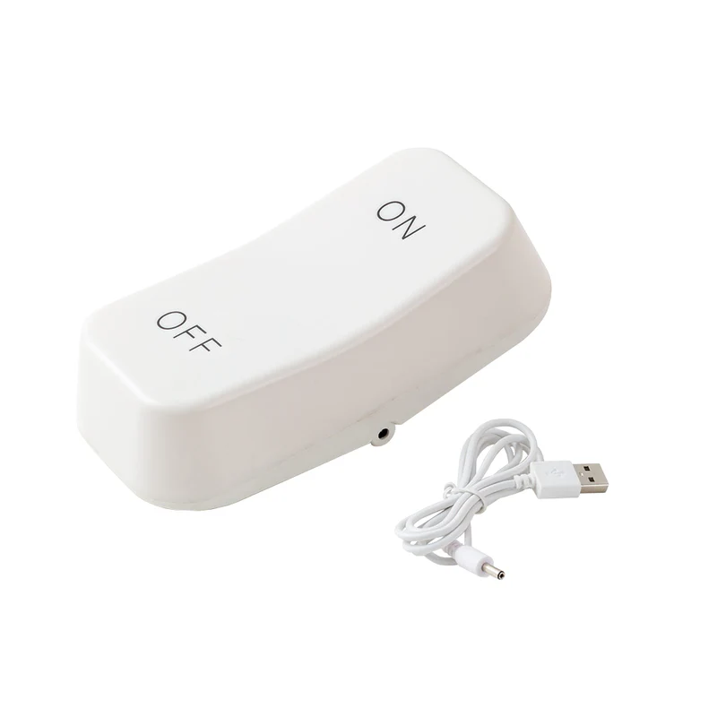 مصباح طاولة بالفي – تشغيل/إيقاف، باللون الأبيض، يعمل بـ 3 بطاريات AA