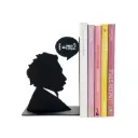 Balvi Bookend,Einstein,black,metal