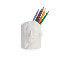 Balvi Pen holder,Albert Einstein,white,ceramic
