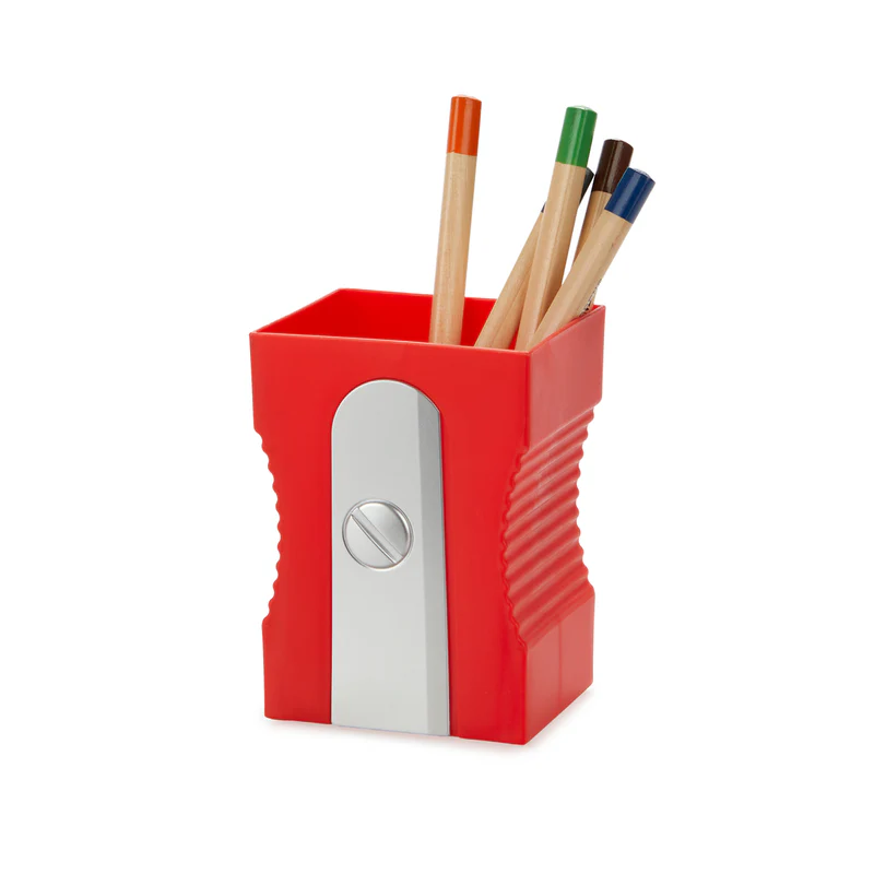 Balvi Pen holder,Sharpener,red,plastic