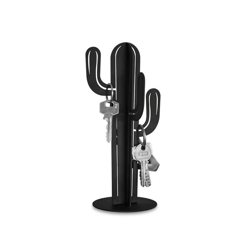 Balvi Key hanger,Cactus,black,metal