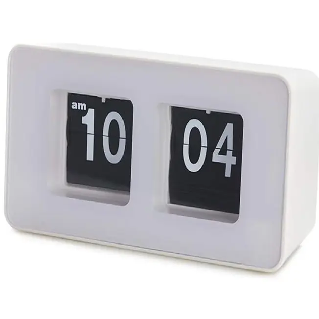 Balvi Table clock,Flip Clock,white,2xAA
